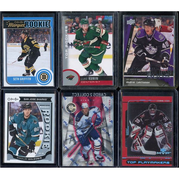 Lot Of 6 Various Hockey Cards Inserts & Rookies