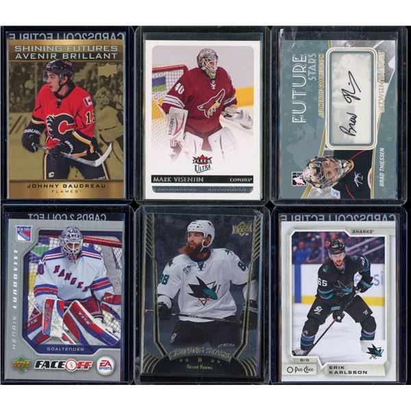 Lot Of 6 Various Hockey Cards Inserts & Rookies
