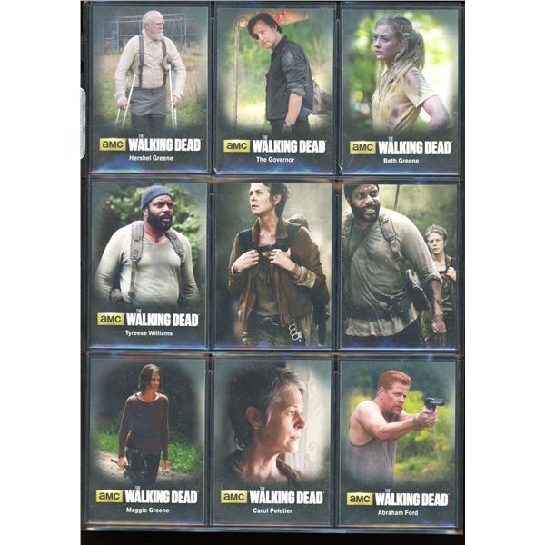 9 Walking Dead Character Insert Collector Cards