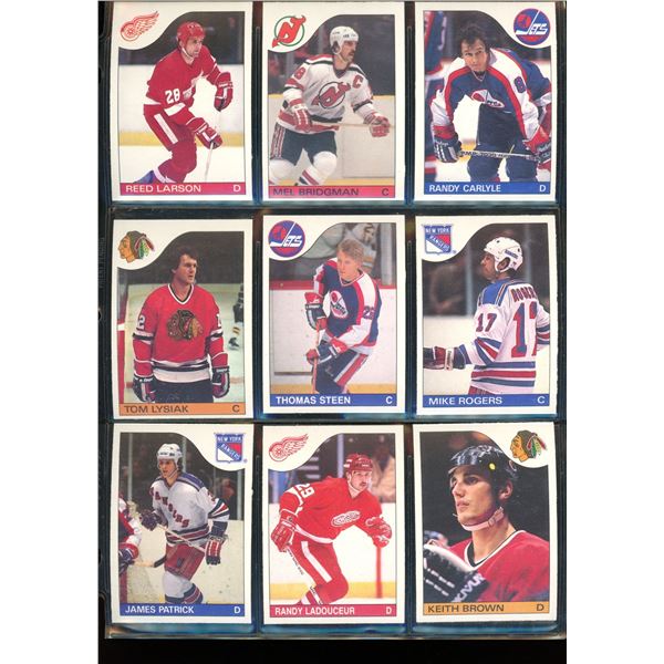 1985-86 O-Pee-Chee Lot Of 9 Cards Various Players