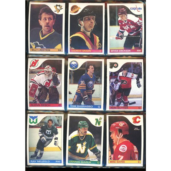 1985-86 O-Pee-Chee Lot Of 9 Cards Various Players