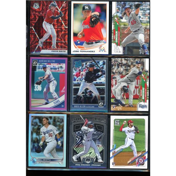 Lot of 9 Baseball Cards Inserts, Star Cards & Rookies