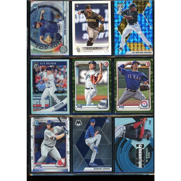 Lot of 9 Baseball Cards Inserts, Star Cards & Rookies
