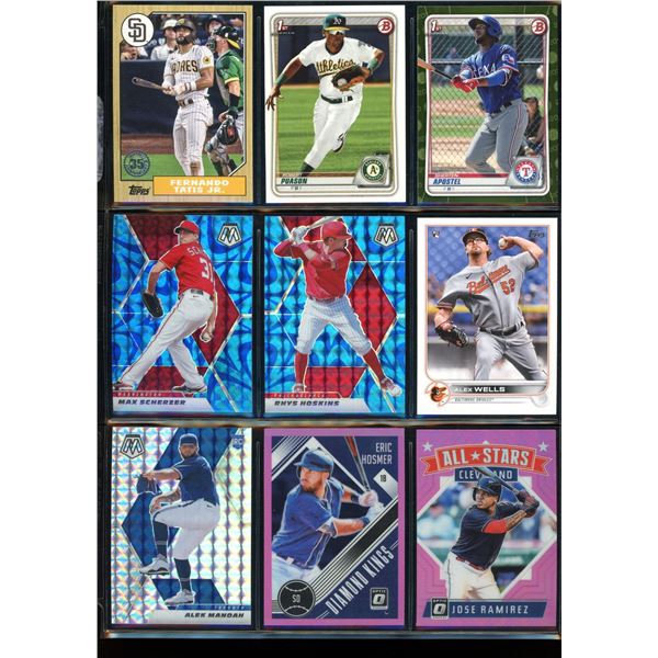 Lot of 9 Baseball Cards Inserts, Star Cards & Rookies