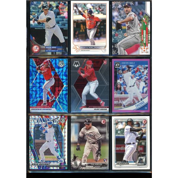 Lot of 9 Baseball Cards Inserts, Star Cards & Rookies