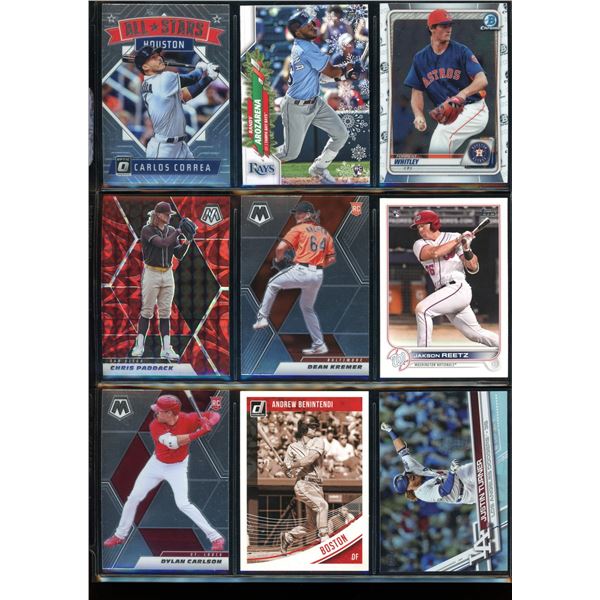Lot of 9 Baseball Cards Inserts, Star Cards & Rookies