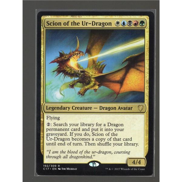 Magic the Gathering Scion of the Ur-Dragon Commander 2017