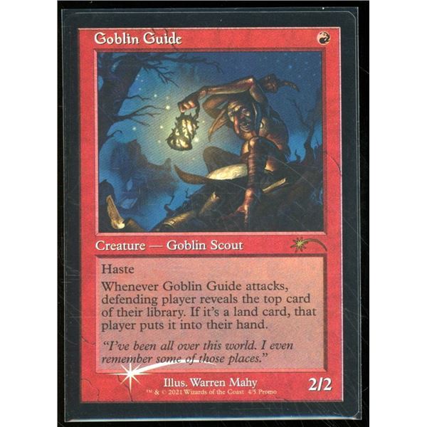 Magic the Gathering Goblin Guide FOIL Retro Frame Love Your LGS 2021