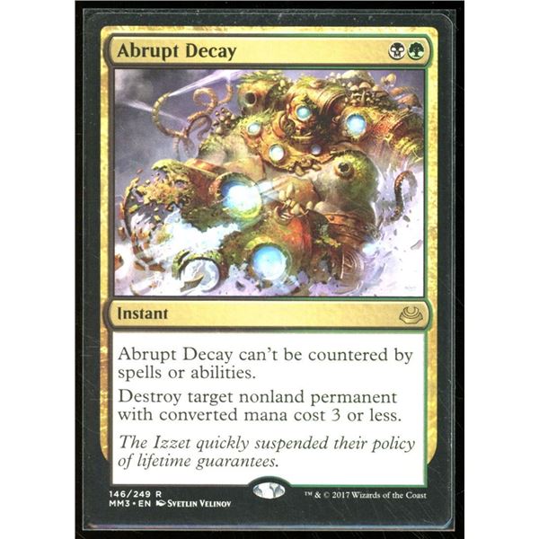Magic the Gathering Abrupt Decay Modern Masters 2017