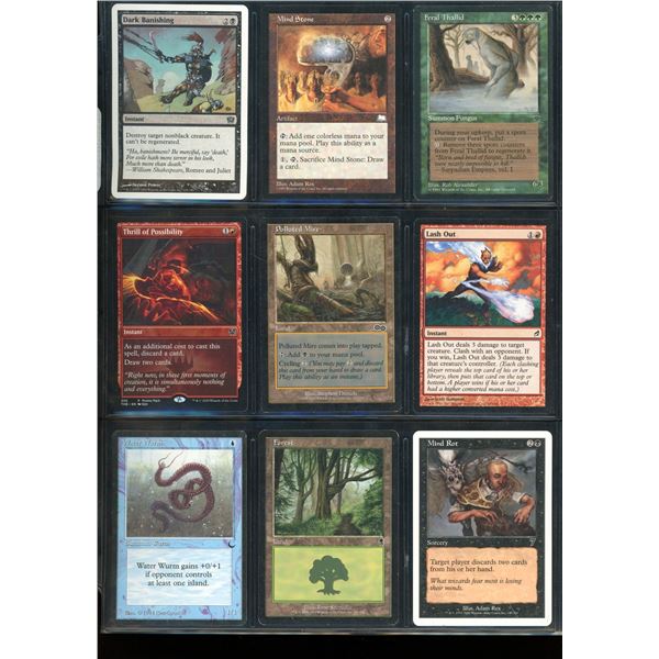 Lot Of 9 Various Magic The Gathering Cards Various Sets & Colors