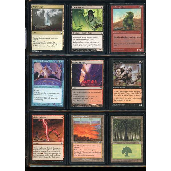 Lot Of 9 Various Magic The Gathering Cards Various Sets & Colors