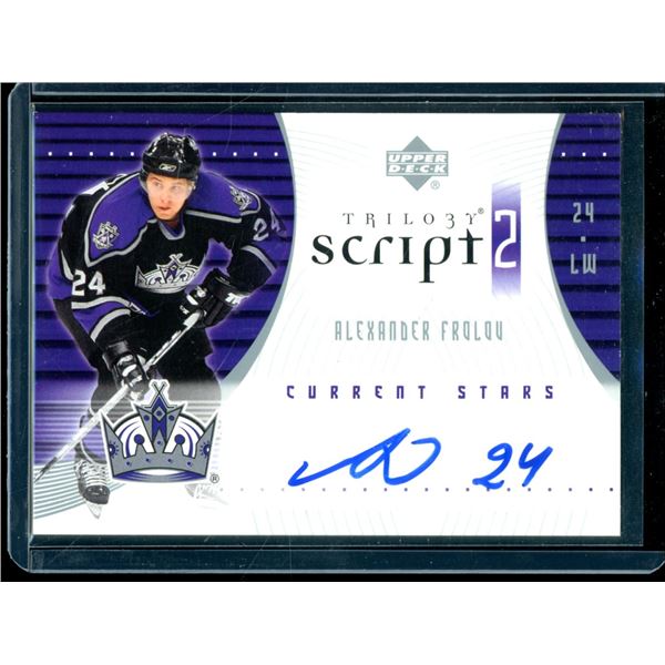 2007-08 Upper Deck Trilogy Scripts #S2AF Alexander Frolov