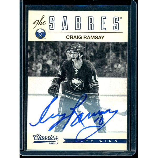 2012-13 Classics Signatures Autographs #121 Craig Ramsay