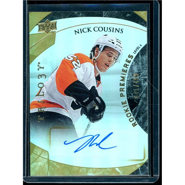 2015-16 Upper Deck Trilogy #150 Nick Cousins Rookie Card Auto 441/499