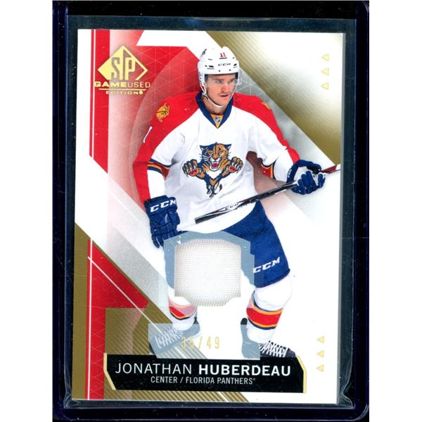 2015-16 SP Game Used Gold Spectrum Materials #86 Jonathan Huberdeau 35/49 BV $30