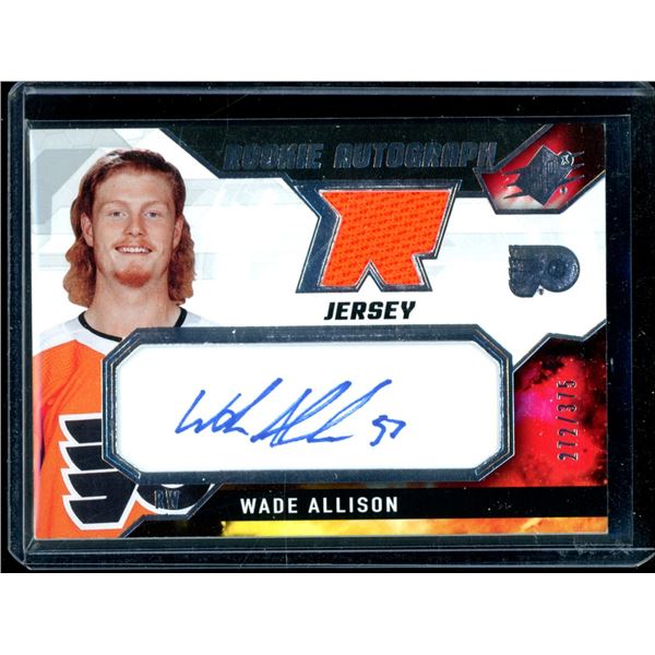 2021-22 SPx Rookie Jersey Autographs #WA Wade Allison 272/375 BV $30