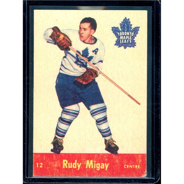 1955-56 Parkhurst #12 Rudy Migay BV $35