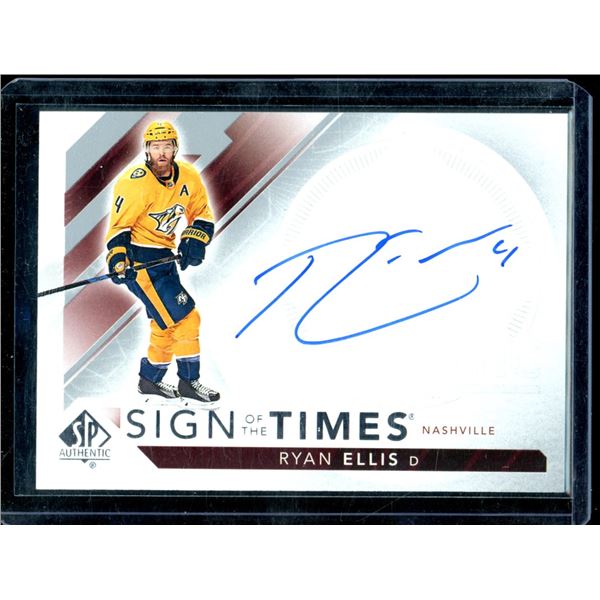 2017-18 SP Authentic Sign of the Times #SOTTRE Ryan Ellis