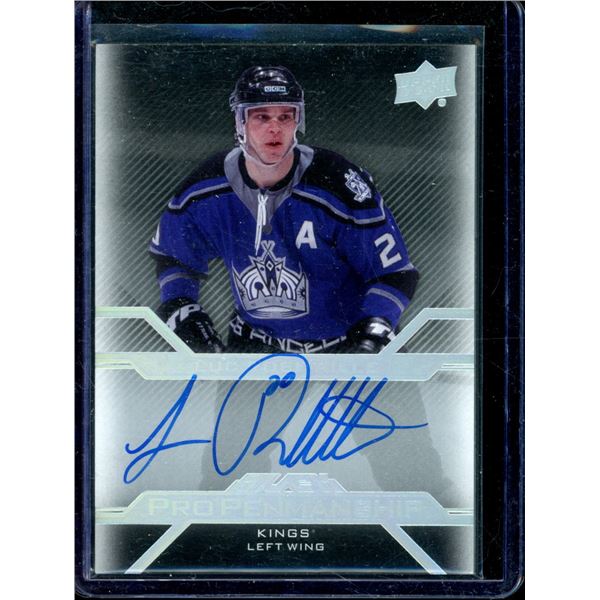 2016-17 UD Black Pro Penmanship #PENLR Luc Robitaille BV $70