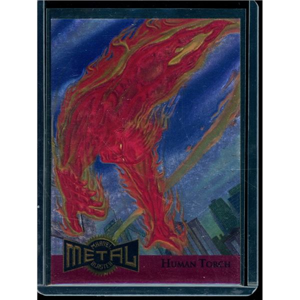 1995 Fleer Metal Marvel Blaster Gold #6 Human Torch
