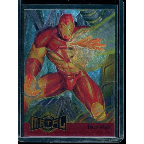 1995 Fleer Metal Marvel Blaster Gold #7 Iron Man
