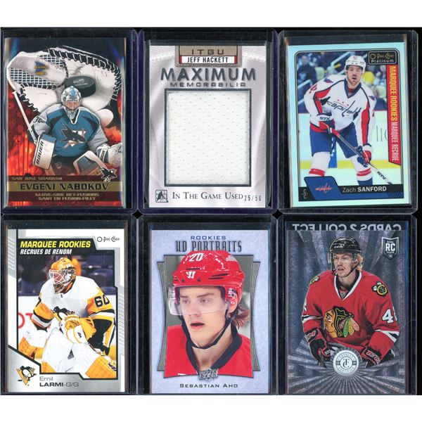 Lot Of 6 Hockey Rookies & Insert Cards
