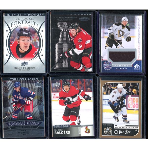 Lot Of 6 Hockey Rookies & Insert Cards