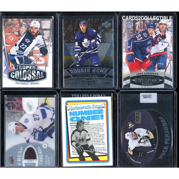 Lot Of 6 Hockey Rookies & Insert Cards