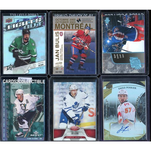 Lot Of 6 Hockey Rookies & Insert Cards