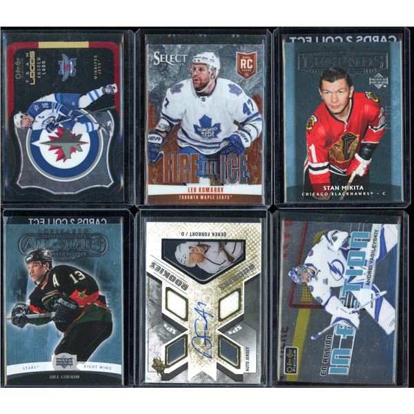 Lot Of 6 Hockey Rookies & Insert Cards