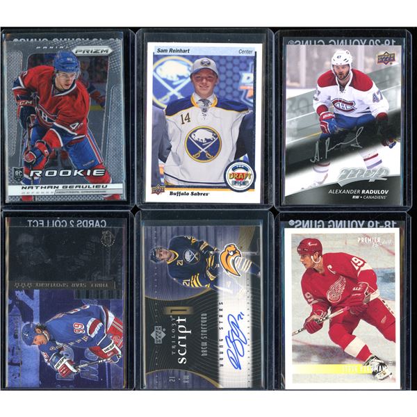 Lot Of 6 Hockey Rookies & Insert Cards