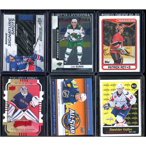 Lot Of 6 Hockey Rookies & Insert Cards