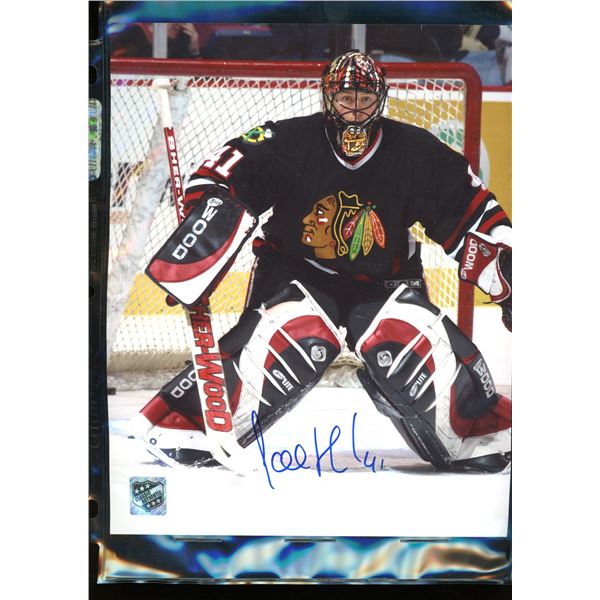 Jocelyn Thibault Chicago Blackhawks 8x10 Signed With Classic Auctions COA