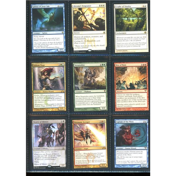 Lot Of 9 Various Magic The Gathering Cards Various Sets & Colors