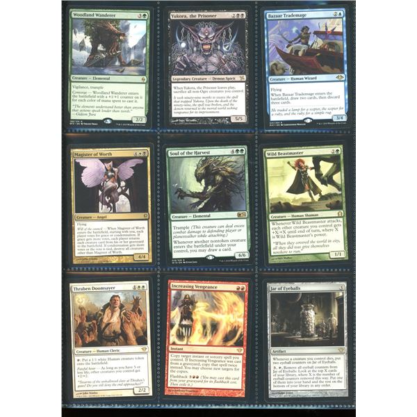 Lot Of 9 Various Magic The Gathering Cards Various Sets & Colors
