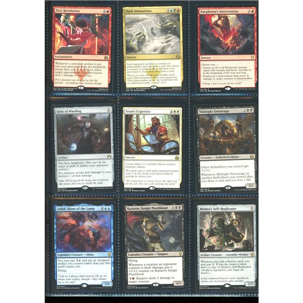 Lot Of 9 Various Magic The Gathering Cards Various Sets & Colors