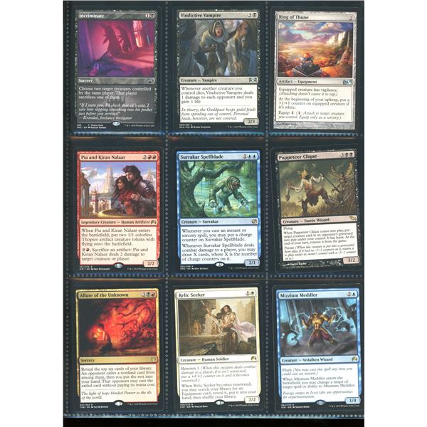 Lot Of 9 Various Magic The Gathering Cards Various Sets & Colors