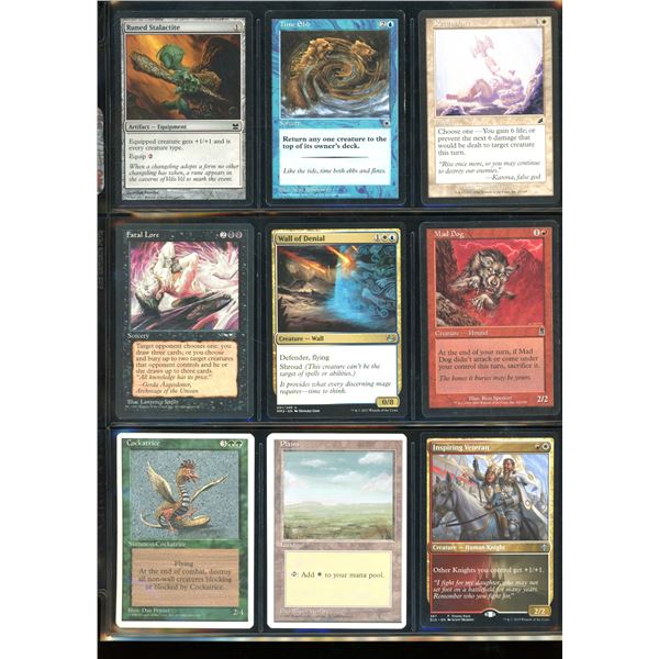 Lot Of 9 Various Magic The Gathering Cards Various Sets & Colors