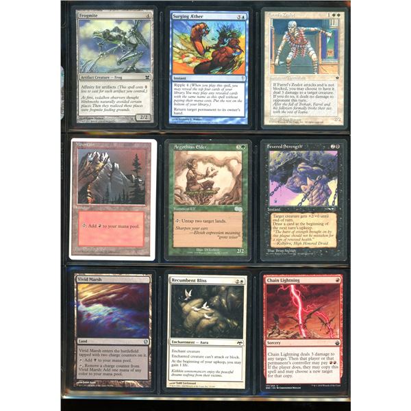 Lot Of 9 Various Magic The Gathering Cards Various Sets & Colors