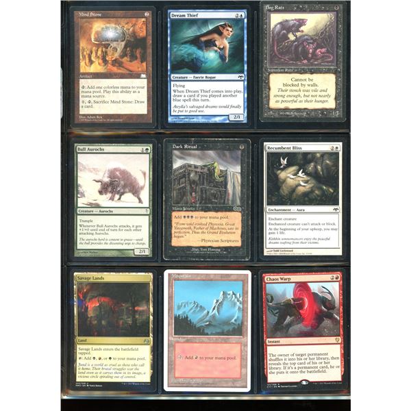 Lot Of 9 Various Magic The Gathering Cards Various Sets & Colors