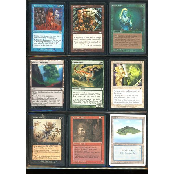 Lot Of 9 Various Magic The Gathering Cards Various Sets & Colors