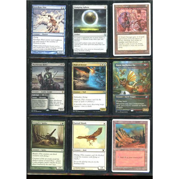 Lot Of 9 Various Magic The Gathering Cards Various Sets & Colors