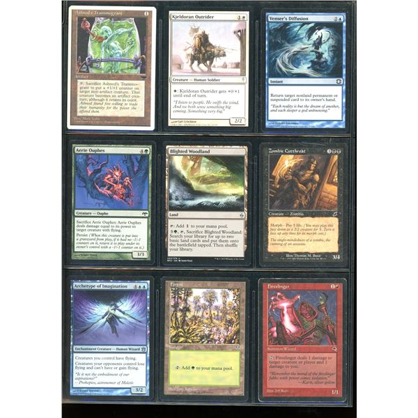 Lot Of 9 Various Magic The Gathering Cards Various Sets & Colors