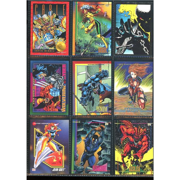 Lot Of 9 Various Marvel Collector Cards