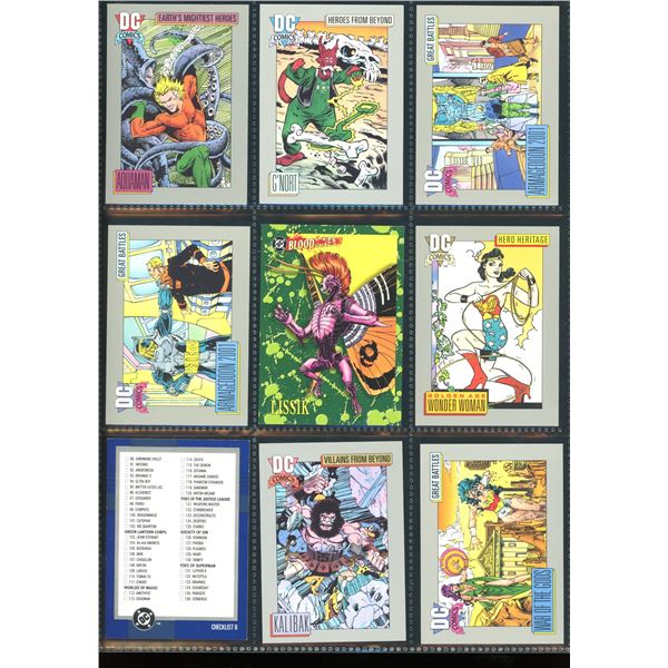 Lot Of 9 Various DC Collector Cards