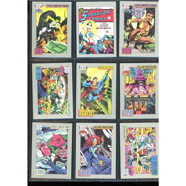 Lot Of 9 Various DC Collector Cards