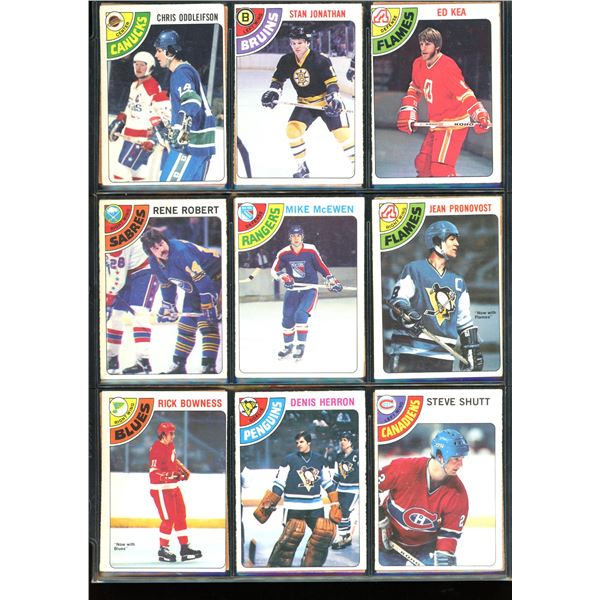 1978-79 OPC O-Pee-Chee Lot Of 18 Vintage Cards Various Teams & Players