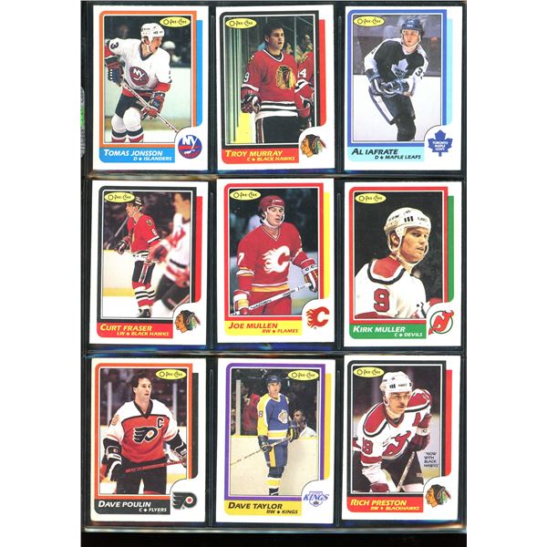 1986-87 OPC O-Pee-Chee Lot Of 9 Cards Various Teams & Players