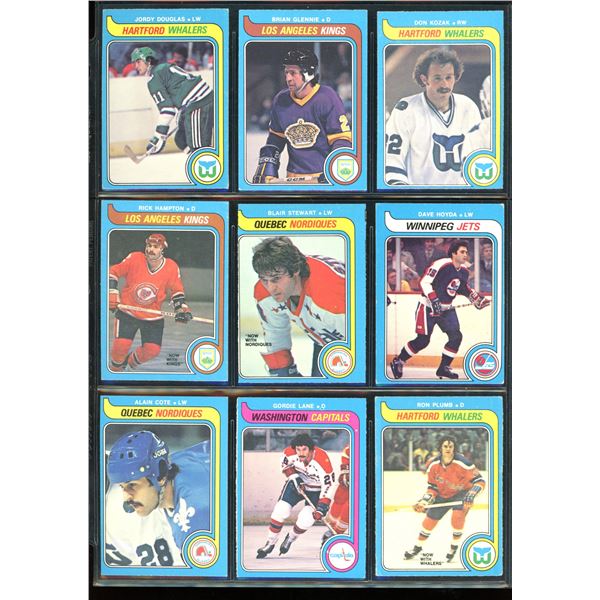 1979-80 O-Pee-Chee Lot Of 9 Cards Various Players