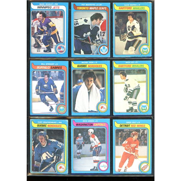 1979-80 O-Pee-Chee Lot Of 9 Cards Various Players